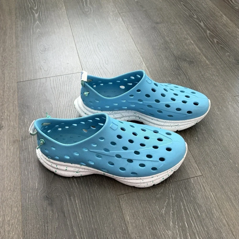 Kane Footwear Revive Recovery Shoes Mens 12 Cushion Slip On Comfort Aqua